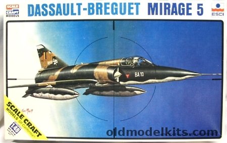 ESCI 1/48 Dassault-Breguet Mirage V, SC4032 plastic model kit